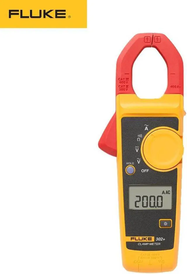 Main image of Fluke 302+ Digital Current Clamp Meter pliers ammeter Resistance Tester AC  amperimetric clamp multimeter ampere