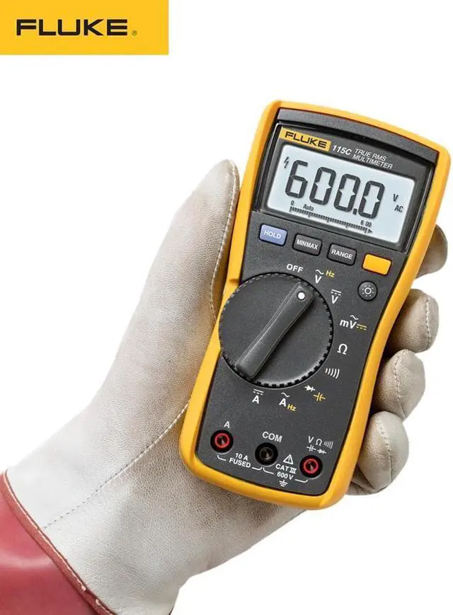 Alt view image 4 of 4 - Fluke 115 115C True RMS Multimeter Tester Digital  Multimeter profession Portable Digital Tester