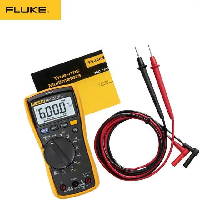 Alt view image 2 of 4 - Fluke 117C HAVC VoltAlert Backlight Digital Multimeter 117 True RMS