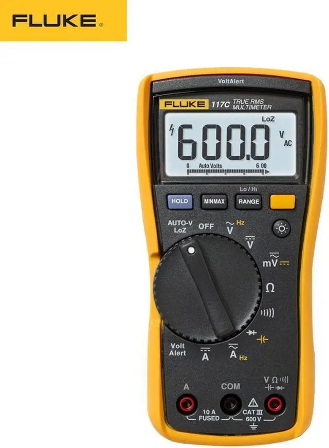 Alt view image 3 of 4 - Fluke 117C HAVC VoltAlert Backlight Digital Multimeter 117 True RMS