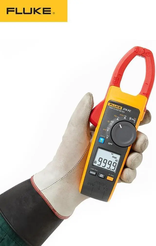 Alt view image 4 of 4 - Fluke 376 FC True RMS 1000A AC/DC Clamp Meter with iFlex 2500A AC with a NIST-Traceable Calibration Certificate Fluke 376-FC
