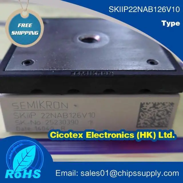 Main image of SKIIP22NAB126V10 MODULE SKIIP 22NAB126V10 IGBT 3-phase bridge rectifier + brake chopper + 3-phase bridge inverter NAB126V10