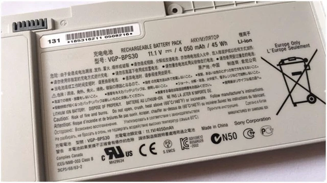 Alt view image 5 of 6 - VGP-BPS30 BPS30 For Sony SVT-11 SVT-13 T11 T13 SVT-1111M1E/S VT13117ECS VGPBPS30