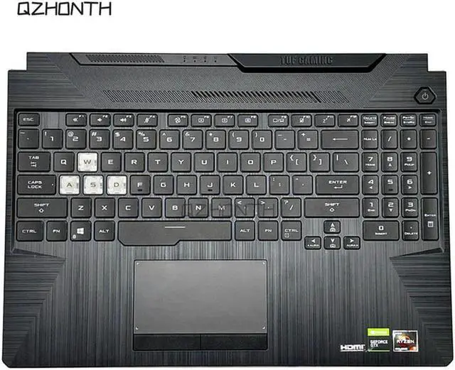Alt view image 3 of 4 - Laptop For ASUS FA506 FX506 FA506U FX506U Palmrest Upper Top Case w/ Backlit Keyboard 3BBKXTAJN00