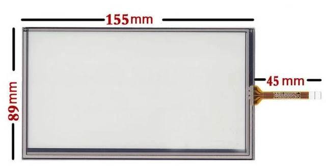 Main image of 6.5Inch 155*89mm 4 Wires AT065TN14 PW065XS1,External Screen Digitizer Car Navigation