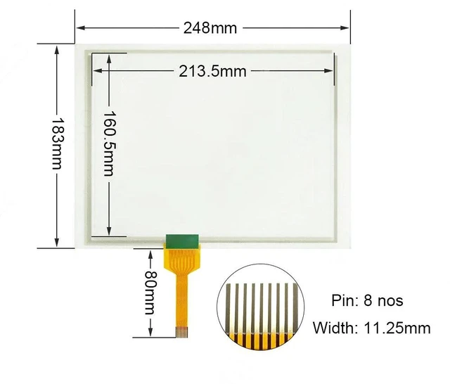 Main image of SS-05 GT/GUNZE USP 4484038 SS-05,Touch Glass Panel Protective Screen