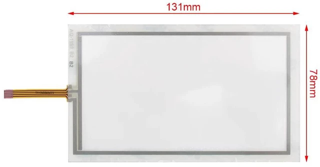 Main image of CH240128B 4-Wire 131*78mm,Resistive Touch Screen Sensor Glass Panel