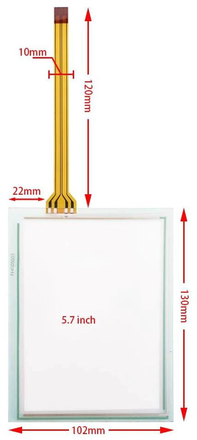 Main image of 5.7" 2711P-TC620D PN-31781,Touch Screen Panel 130*102mm