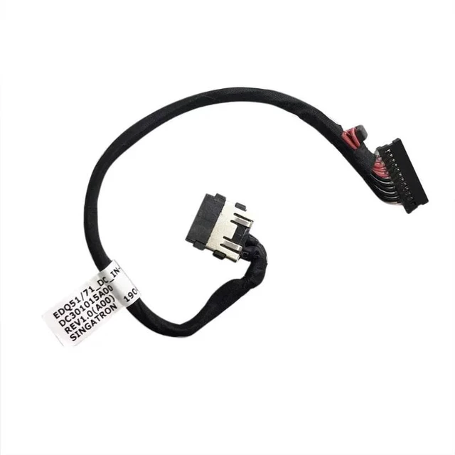 Main image of DC Power Jack with Cable Socket Plug Charging Port Replacement for Alienware M15 M17 R2 0J60G1 J60G1 DC301015A00