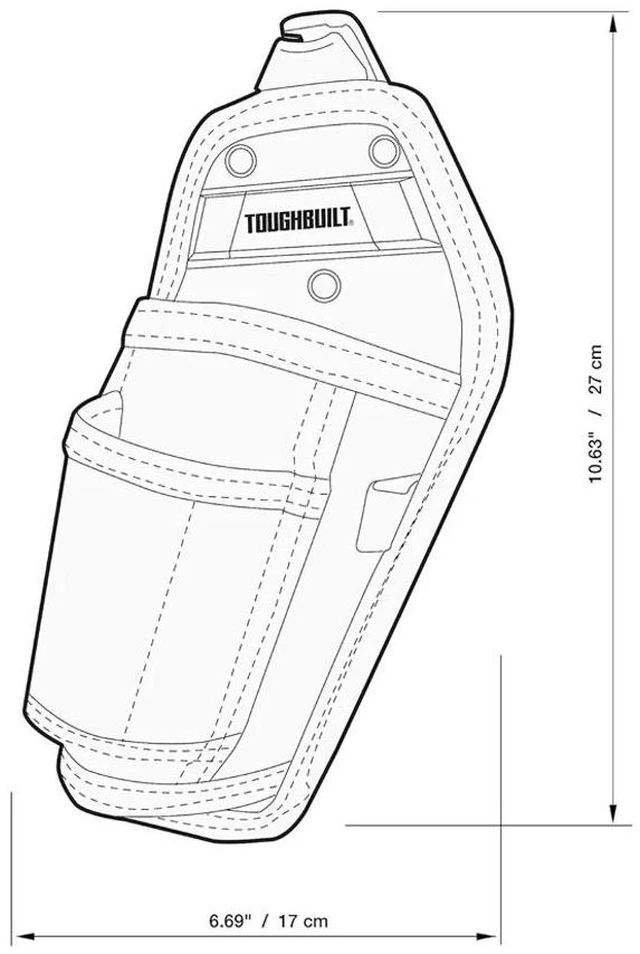 Main image of TB-CT-31-A Hammer Holster (4 Pocket) with Belt Clip Pockets and Loops Multi-Tool Organizer
