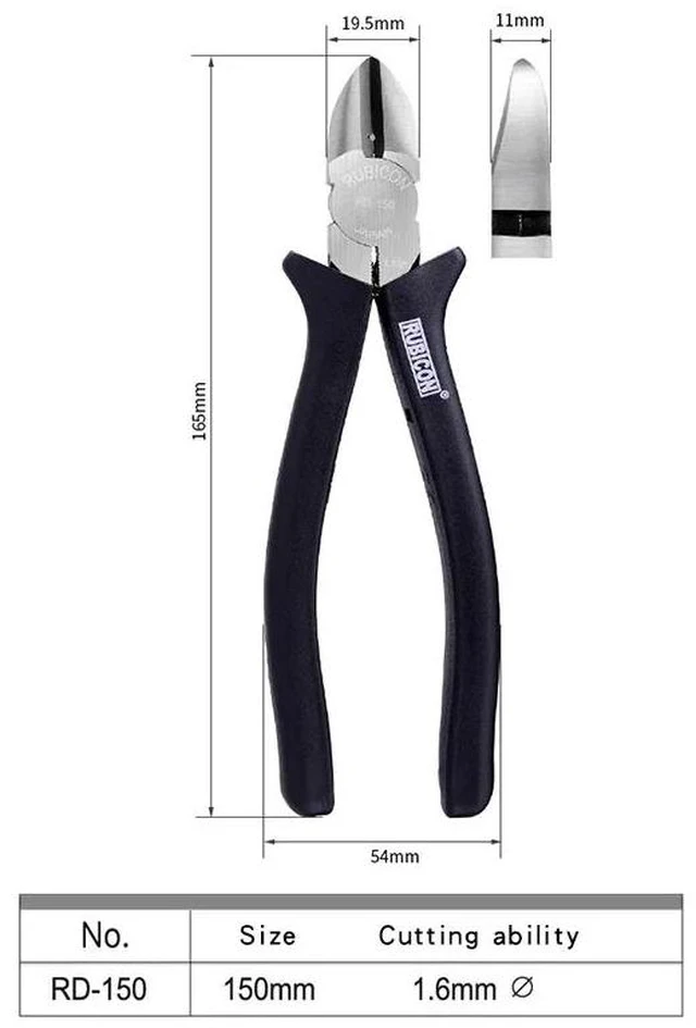 Main image of Tools Diagonal Cutting Pliers Electrical Wire Cutter Cable Burrs Nipper For Electrician RD-125| RD-150