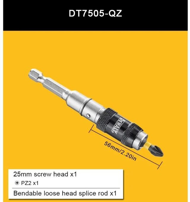 Main image of Impact Pivoting Bit Holder Power Tool Accessories Driver Electric Screwdriver Accessories DT7505-QZ