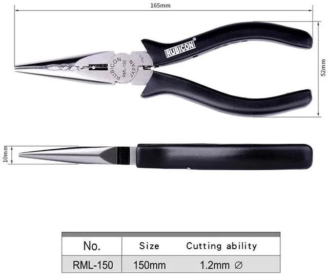 Main image of RML-150 Diagonal Multipurpose Long Nose Pliers Electrician Needle Nose Plier