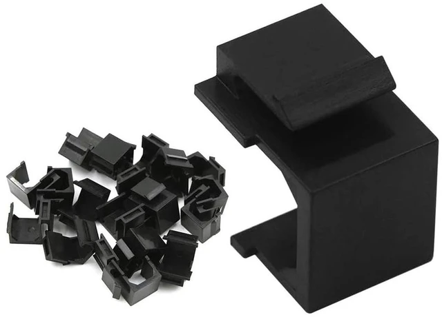 Main image of 30-Pack Blank Inserts for Keystone Wall Plate and Patch Panel, White