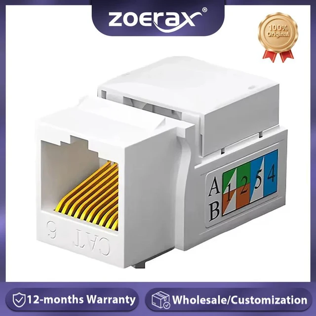 Main image of 10PCS,Cat6/5e ,RJ45 ,Cat6 Network Coupler,Ethernet Wall Jack(Not compatible with Patch Panel)