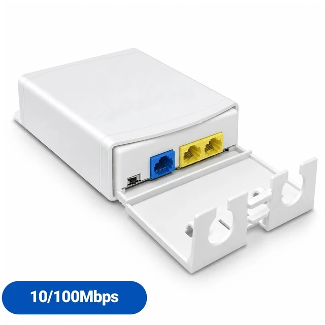 Main image of Outdoor Waterproof PoE Extender 1 to 2 Gigabit 100/1000Mbps Stable Transmission Plug and Play for PoE IP Camera