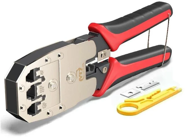 Main image of RJ45 Crimper RJ11 RJ45 Crimping Tool Ethernet Network LAN Cable Crimper Cutter Stripper Plier for 6P 8P RJ11 RJ12 RJ45