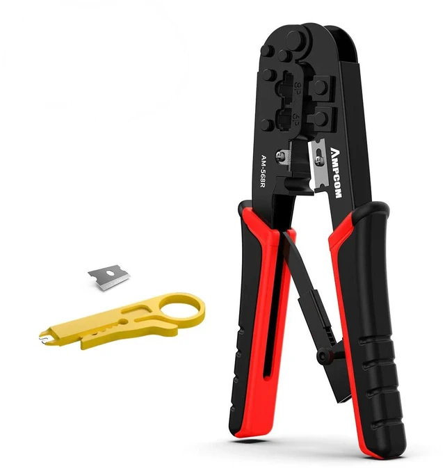 Main image of rj45 crimper RJ11 RJ45 Crimping Tool Ethernet Network LAN Cable Crimper Cutter Stripper Plier for 6P 8P RJ-11/RJ-12 RJ-45