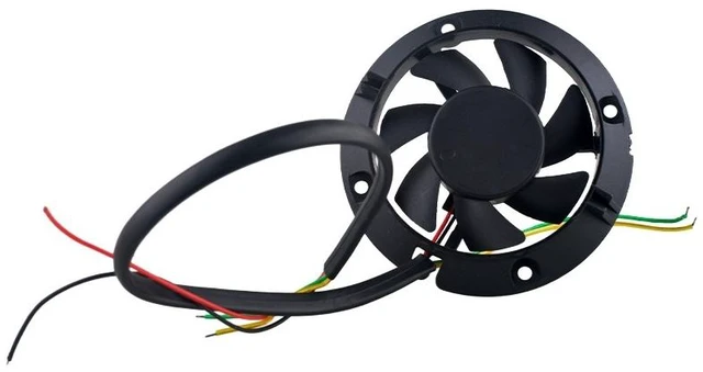 Main image of CHA5012RM-10B 63x63x10mm 50x50x10mm Hole Spacing 40mm DC12V 0.12A 2Pin Circular Cooling Fan for Microelectronic Devices