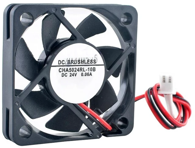 Main image of CHA5024RL-10B 50mm 50x50x10mm DC24V 0.06A 2Pin Axial Flow Cooling Fan for Power Frequency Converter
