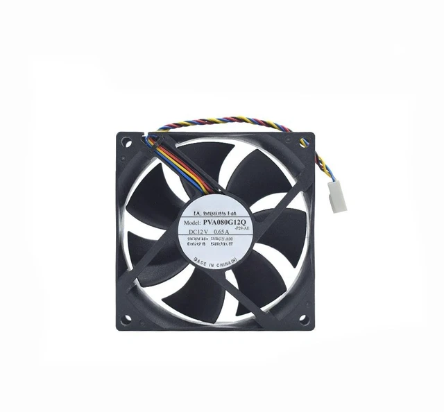 Main image of PVA080G12Q 80mm 80x80x25mm DC12V 0.65A 4Wires PWM Cooler Fan 03VRGY 3VRGY