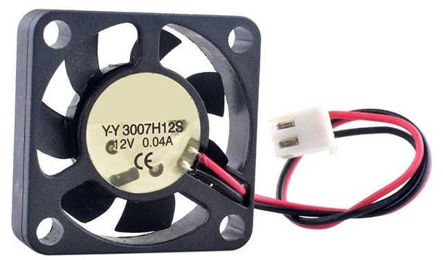 Main image of Y-Y 3007H12S 30mm 30x30x7mm DC12V 0.04A Ultra-Quiet Cooling Fan for Raspberry Pi Small Devices