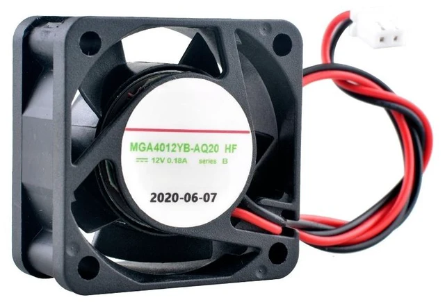 Main image of MGA4012YB-O20 40mm 40x40x20mm DC12V 0.18A 2Pin Dual Ball Bearing Cooling Fan for Power Supply