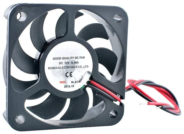Main image of RSH5010 50mm 50x50x10mm DC12V 0.09A 2Pin 4500RPM Axial Flow Fan Cooler Cooling Fan for Power Charger Humidifier