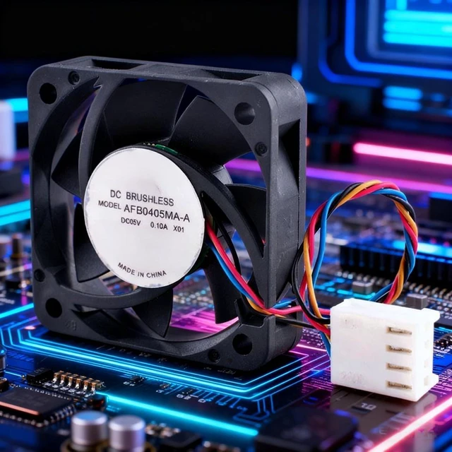 Main image of AFB0405MA-A 40mm 40x40x10mm Quiet Cooling Fan DC5V 0.10A 4Pin Dual Ball Bearing for Chassis CPU Raspberry Pi Computer