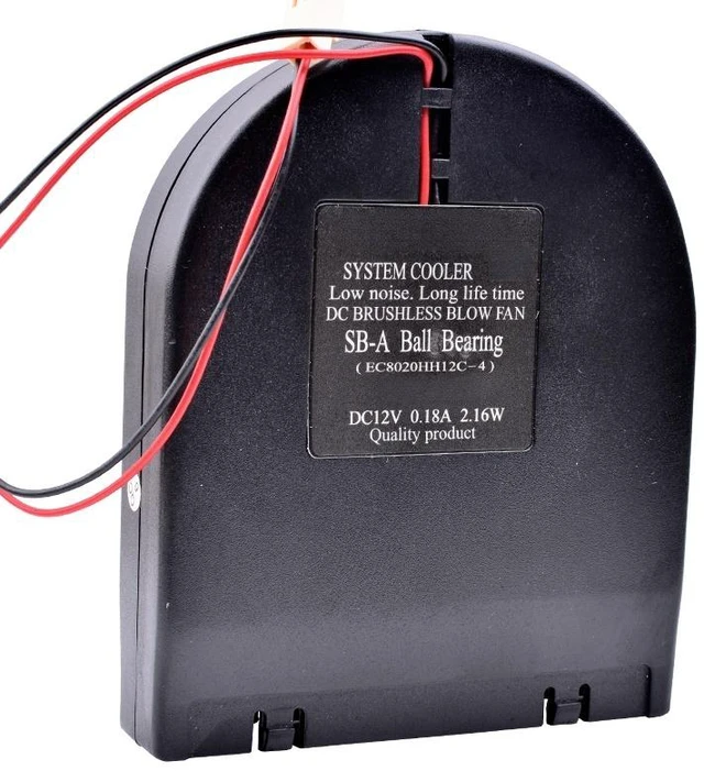 Main image of EC8020HH12C-4 11x9x2cm DC12V 0.18A 2.16W DIY Retrofit Cooling Side Blower Fan Cooling Fan