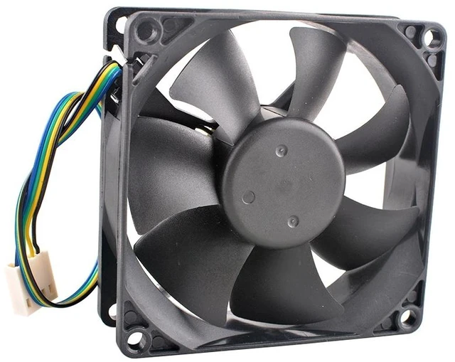Main image of F128025SU 80mm 80x80x25mm High Speed Cooling Fan DC12V 0.40A 4Pin 4400RPM for Server Computer Chassis CPU Cooling System