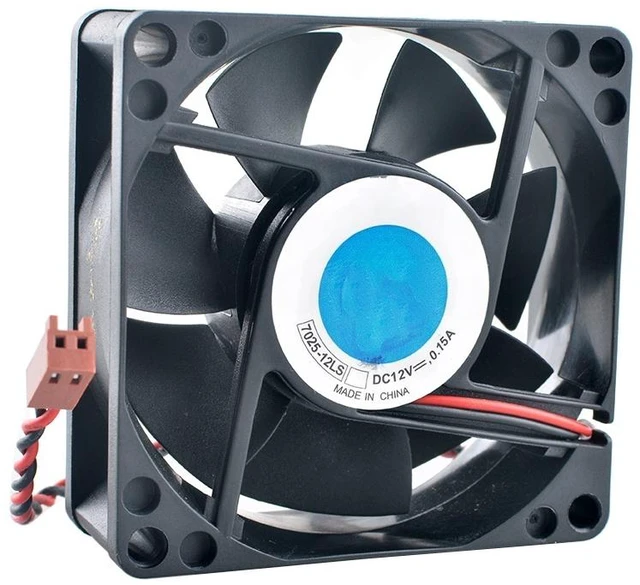 Main image of 7025-12LS 70mm 7025 70x70x25mm DC12V 0.15A 2Pin Cooling Fan for Chassis CPU Power Supply