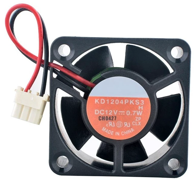 Main image of KD1204PKS3 40mm 40x40x20mm DC12V 0.7W 2Pin Quiet Cooling Exhaust Ventilator for Power Supply