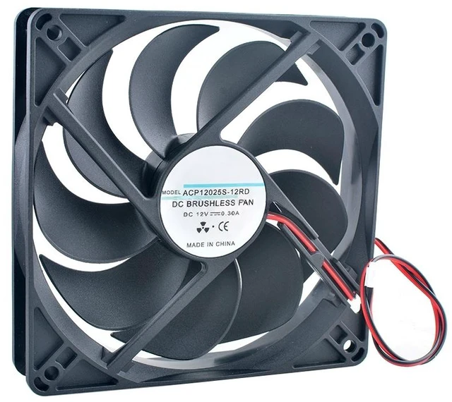 Main image of ACP12025S 120mm 120x120x25mm DC12V 0.30A 2000RPM High Speed Cooling Fan for Chassis Power Supply