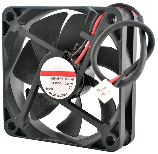 Main image of ME60151V3-D02C-A99 60mm 60x60x15mm DC12V 0.90W 2Pin Quiet Cooling Fan for Projector Power Supply