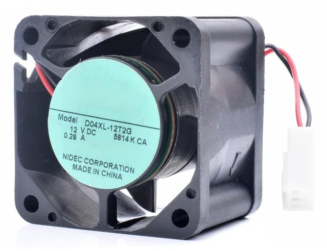 Main image of D04XL-12T2G 40mm 4028 40x40x28mm 12V 0.29A Server Power Cooling Fan