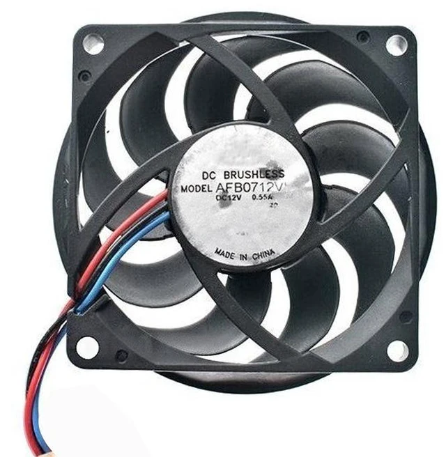Main image of AFB0712VHB 70mm 70x70x15mm DC12V 0.55A 3Pin Dual Ball Bearing Cooling Fan for Motherboard CPU Chassis