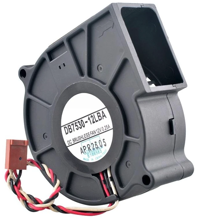Main image of DB7530-12LBA 75mm Blower Fan 75x75x30mm DC12V 0.25A 3Pin Double Ball Bearing Centrifugal Fan Cooling Fan for Chassis