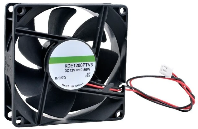 Main image of KDE1208PTV3 80mm 80x80x25mm 8025 DC12V 0.89W Magnetic Suspension Bearing Silent Cooling Fan for Power Supply