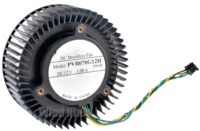 Main image of PVB070G12H 65mm Graphics Video Card Cooling Fan for GTX980Ti GTX1080ti 1080 1070 1070ti 1060 PC Hardware Upgrade