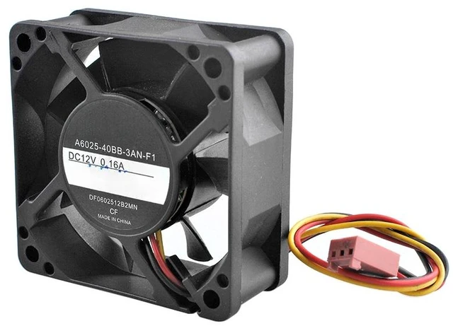 Main image of Quiet Cooling Fan 60mm 60x60x25mm DC12V 0.16A 3Pin for Chassis CPU Power Supply Computer Case Fan