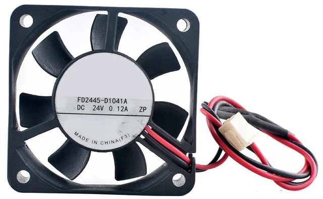 Main image of FD2445-D1041A 45mm 45x45x10mm Dual Ball Bearing Cooling Fan DC24V 0.12A 2Pin Frequency Converter Power Supply Fan
