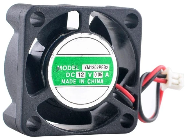 Main image of YM1202PFB2 25mm 25x25x10mm DC12V 0.05A 2Pin Ball Bearing Cooling Fan for Micro Device Drive Board
