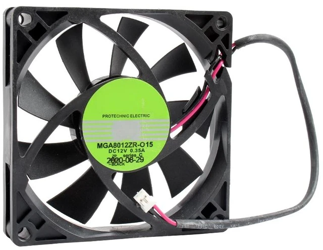 Main image of MGA8012ZR-O15 80mm 80x80x15mm DC12V 0.35A 2Lines 43.61CFM 39.7dBA 4000RPM High Speed Cooling Fan for Power Supply