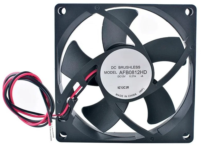 Main image of AFB0812HD 80mm 80x80x25mm Dual Ball Bearing Cooling Fan DC12V 0.27A 4200RPM for Chassis CPU Power Supply Computer Hardware