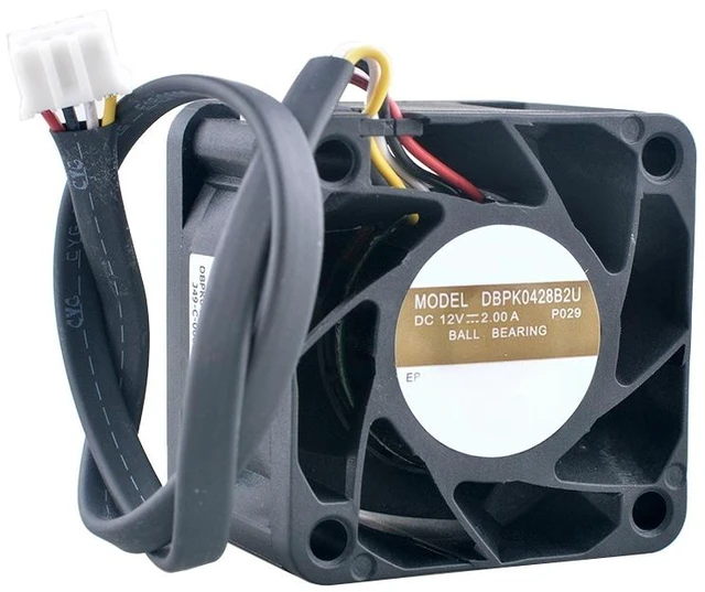 Main image of DBPK0428B2U 40mm 40x40x28mm DC12V 2.00A 4Pin 25000RPM Dual Ball Bearing High-Speed Cooling Fan for Server Power Supply