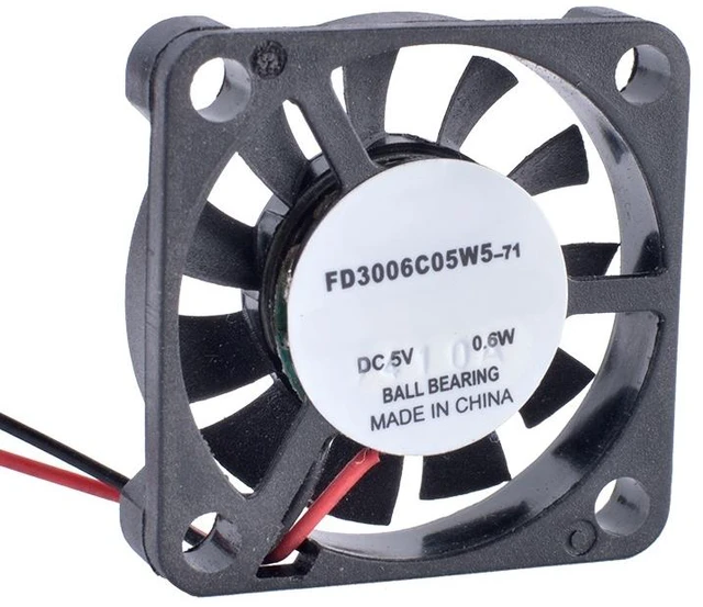 Main image of FD3006C05W5 30mm 30x30x6mm 5V 0.6W Ultra-Thin Micro Cooling Fan