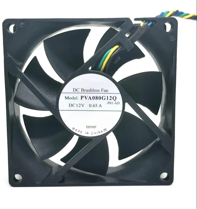 Main image of PVA080G12Q 80mm 80x80x25mm 12V PWM Cooling Fan 59CFM 4Wire 4Pin Cooler for Server Computer