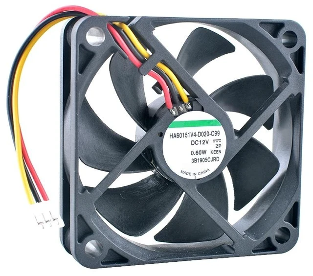 Main image of HA60151V4-D020-C99 60mm 60x60x15mm DC12V 0.60W Quiet Axial Fan Cooling Fan for Projector Power Supply