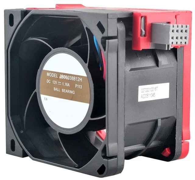 Main image of 2B06038B12H 60mm High-Speed Cooling Fan DC12V 1.16A 8000RPM Dual Ball Bearing Server Fan for Enhanced Heat Dissipation